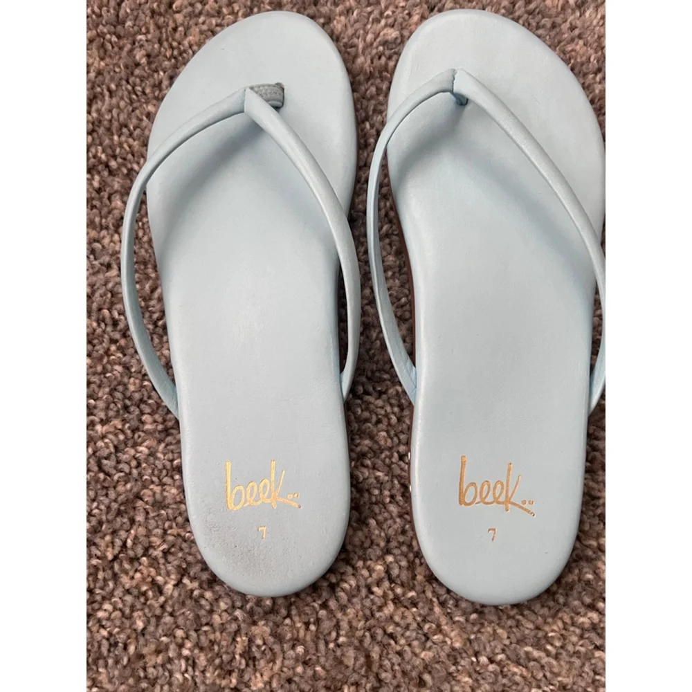 Anthropology beek Sunbeam Thong Sandals sz 7 - Picture 2 of 5